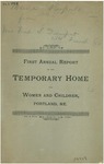 1st Annual Report of the Temporary Home for Women and Children