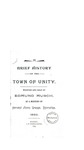 A brief history of the Town of Unity
