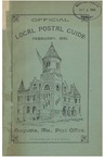 Official Local Postal Guide, February 1891, Augusta, Maine, Post Office