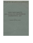 New Documents Relating to the Popham Expedition, 1607 by Charles Edward Banks
