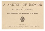 A Sketch of Bangor by George F. Godfrey