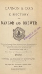 1899 Bangor and Brewer City Directory