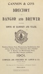 1901 Bangor Brewer Hampden and Veazie City Directory
