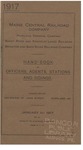 Hand-book of Officers, Agents, Stations and Sidings 1917: Maine Central Railroad Company by Maine Central Railroad