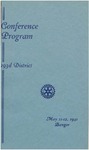 Program for the Annual Conference of the 193rd District Rotary International: Bangor, Maine -- May 11-12, 1941