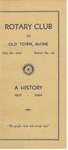 Rotary Club of Old Town, Maine: A History -- 1927-1944