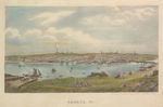 Bangor Maine Lithograph Published by Charles Magnus & Co. New York, circa 1860s
