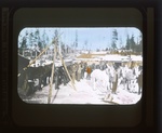 Maine 082. Lumber Camp, Horses by Leyland Whipple