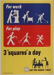 For Work - For Play - 3 "Squares" A Day -- Eat The Basic 7 Way by Ted Jung