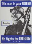 This Man Is Your Friend -- He Fights For Freedom -- Russian
