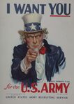 I Want You For the U.S. Army -- United States Army Recruiting Service -- (James Montgomery Flagg) by James Montgomery Flagg