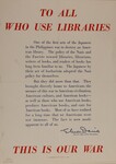 To All Who Use Libraries