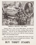 America's Greatest War Hero -- Sergeant Alvin C. York -- Buy Thrift Stamps